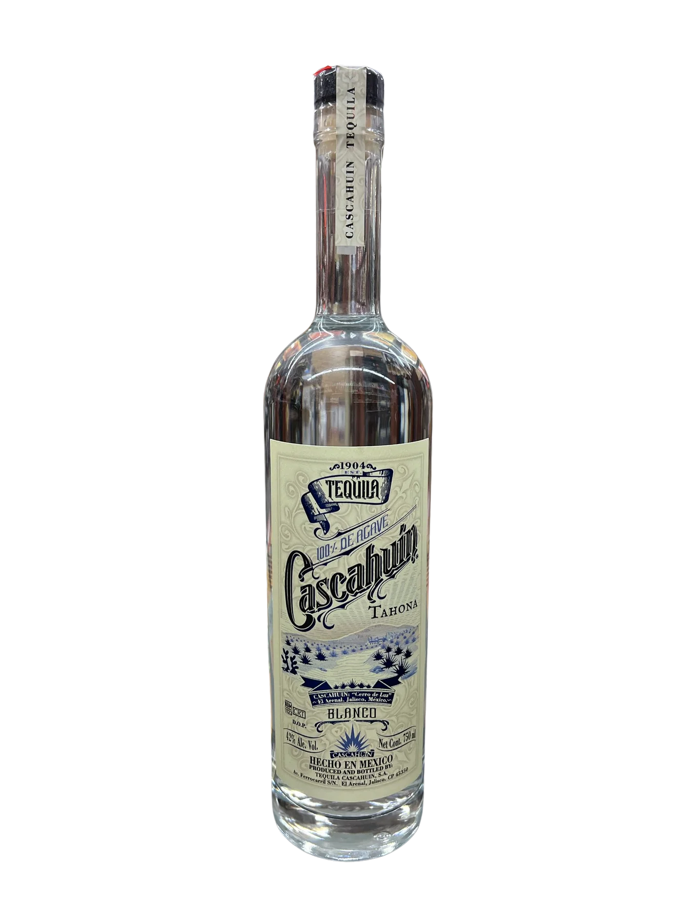 Cascahuin Tahona Blanco Tequila 750ml