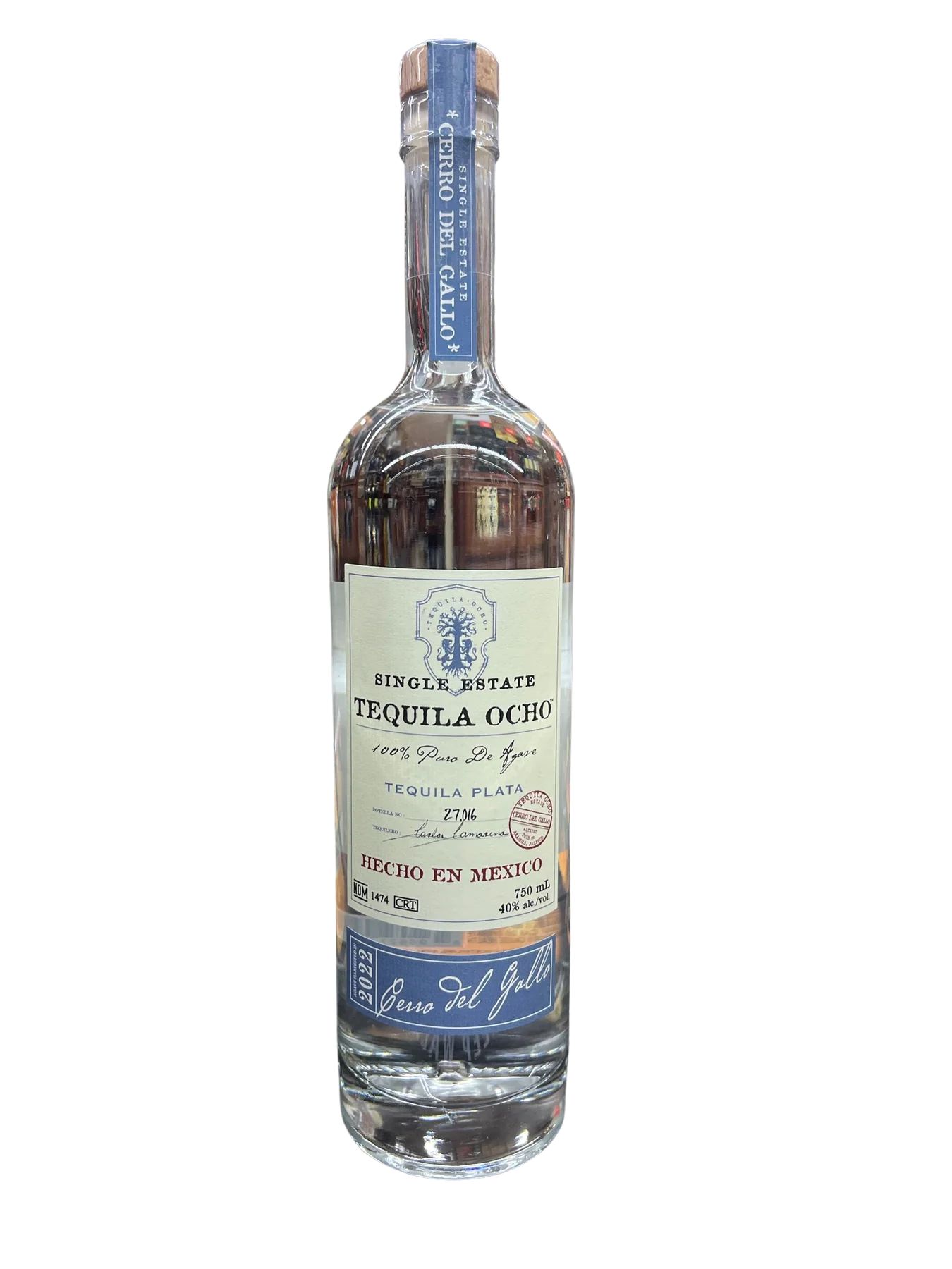 Tequila Ocho Plata  750ml