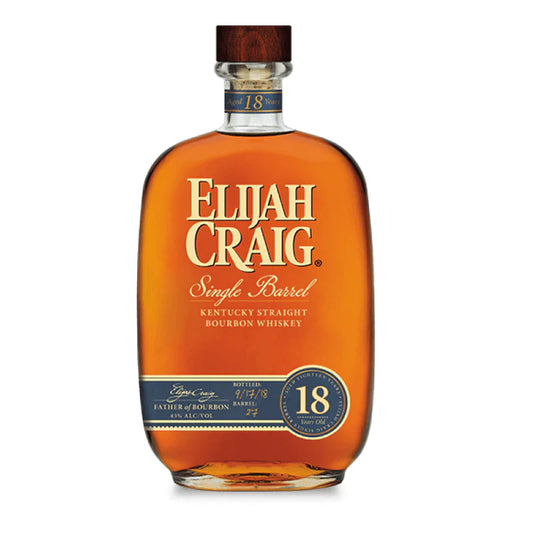 Elijah Craig 18 Year Old Single Barrel Kentucky Straight Bourbon Whiskey